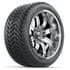 Picture of Set of (4)14” GTW Tempest Chrome Wheels with Mamba Street Tires –, Picture 1