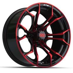 Picture of 15" GTW® Spyder Wheel –Black with Red