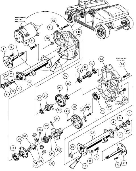 Picture of Gasket case, rear axle