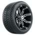 Picture of Set of (4) 14” GTW Tempest Machined/Black Wheels with Mamba Street Tires, Picture 1