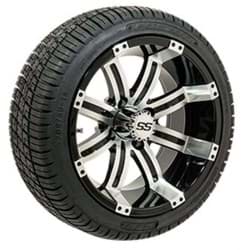 Picture of Set of (4) 14 inch GTW® Tempest Wheels Mounted on Fusion Street Tires