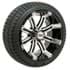 Picture of Set of (4) 14 inch GTW® Tempest Wheels Mounted on Fusion Street Tires, Picture 1