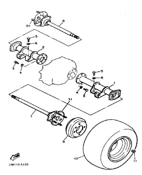 Picture of Rear Axle Shaft Comp. 2