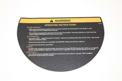 Picture of Steering wheel warning label